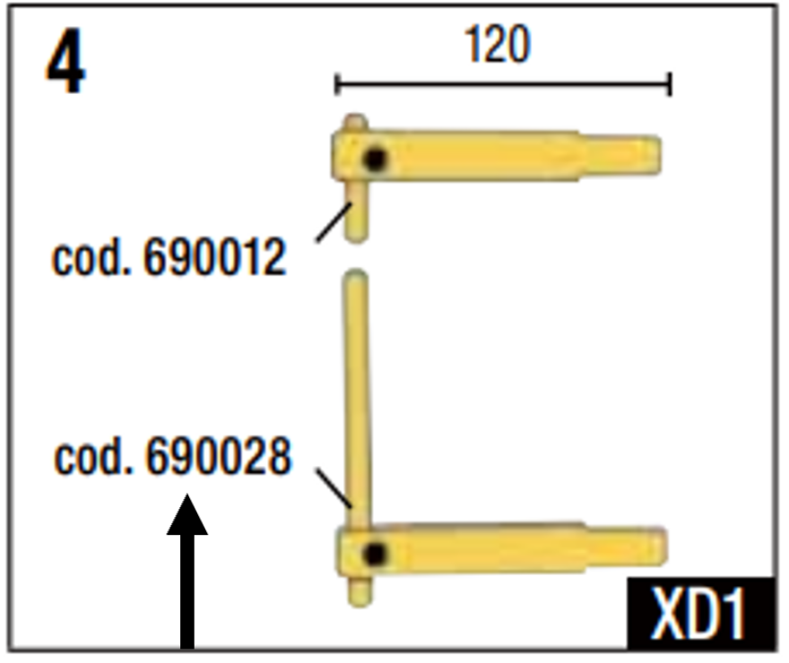 Telwin 690028 Spot Welding Electrode Straight D10x125mm