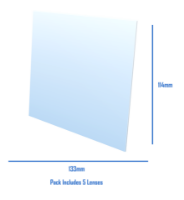 Promax Outside Lens 133x114mm 5Pk 