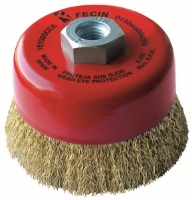 Fecin Crimped Wire Steel Cup Brush 125mmxM14