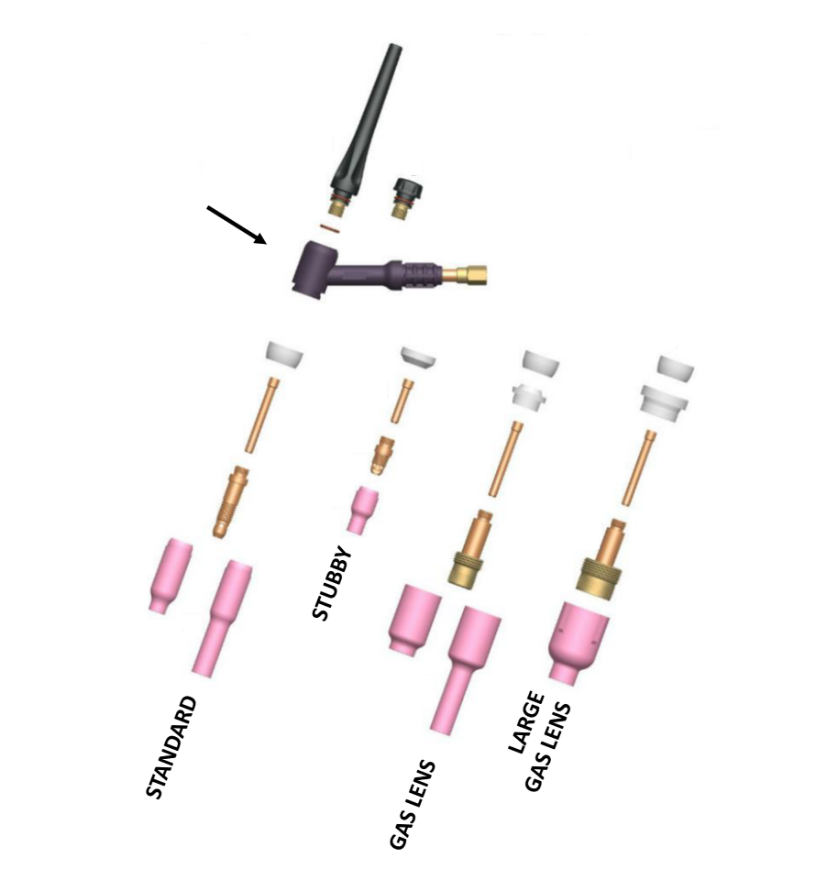 Strata WP18 Tig Torch Bodies