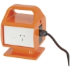 Portable 15A to 10A Mains Plug Adaptor with RCD