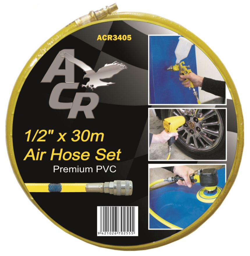 ACR 1/2" Air Hose Set PVC 30m