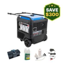 GT Power GT9000ESi 9000W/11.25kVA Electric Start Silenced Inverter Generator Solar Backup Package