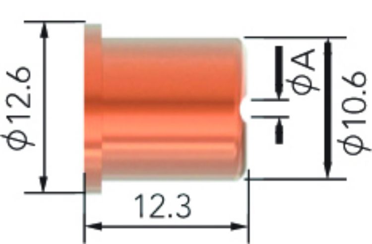 Strata C1304 Cutting Tip 50A 1.0mm 5pk